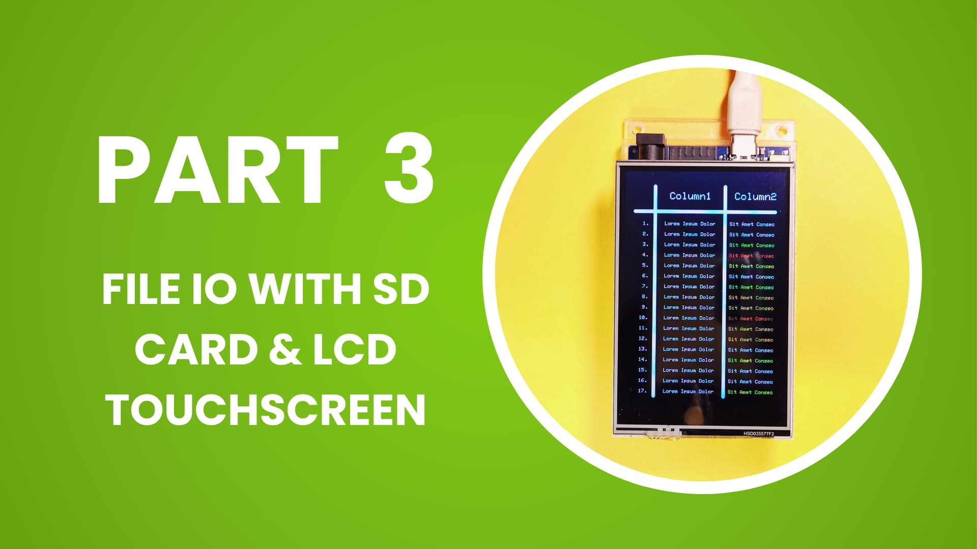 Creatively using text-files with an SD Card on a 3.5 inch TFT LCD Display and Arduino (Part 3 of 6)
